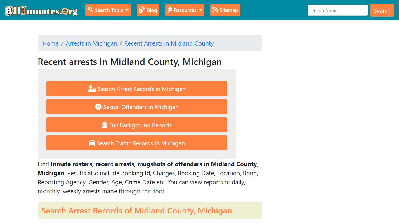 Recent arrests in Midland County, Michigan | Mugshots, Rosters, Inmates ...