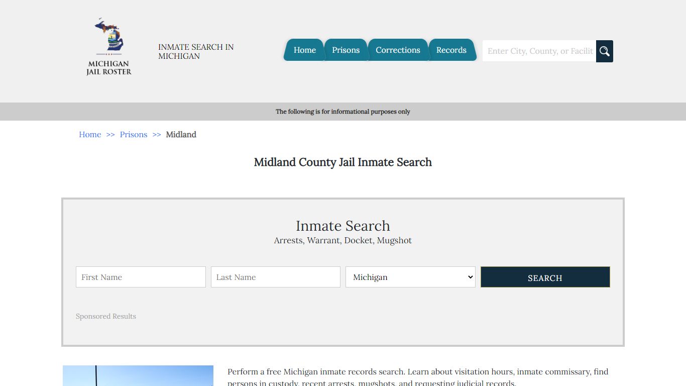 Midland County Jail Inmate Search - Michigan Jail Roster